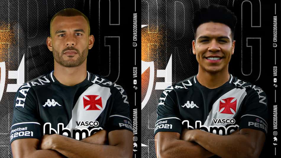 Vasco anuncia as contratações do zagueiro Ernando e do meia-atacante Marquinhos Gabriel