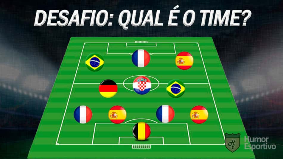 Desafio: Você consegue acertar quais são os clubes pela nacionalidade dos jogadores?