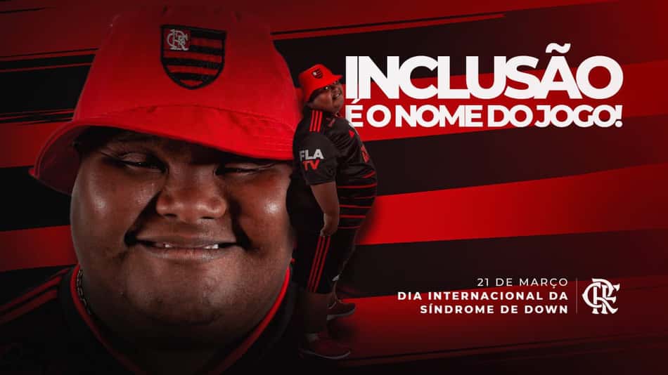 No Dia Internacional da Síndrome de Down, Flamengo se manifesta e faz homenagem a torcedor ilustre