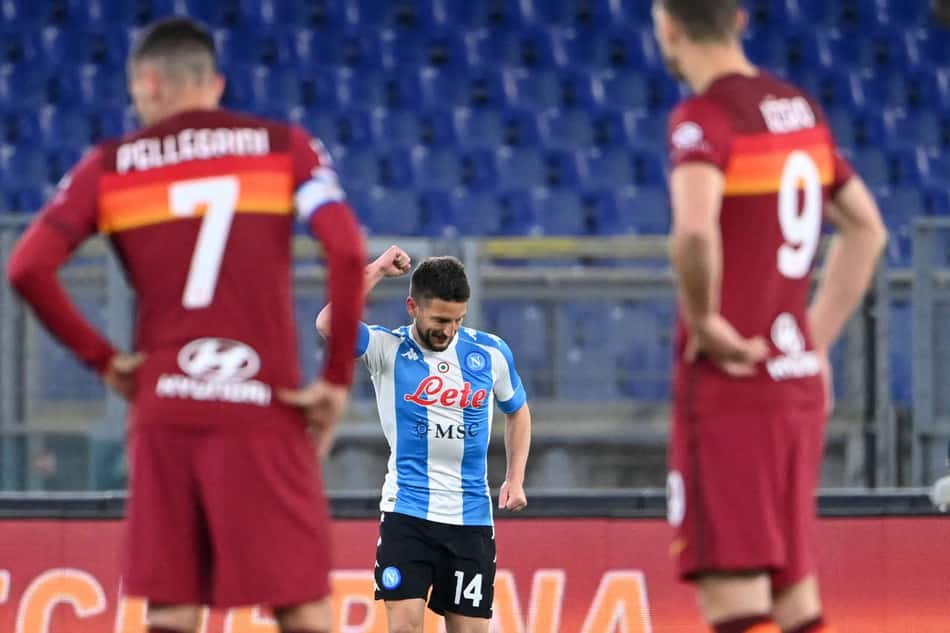 Em confronto direto, Napoli vence a Roma no Campeonato Italiano