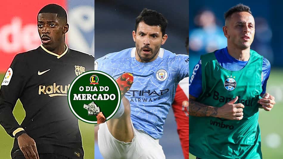 Grêmio anuncia Rafinha, Manchester City confirma saída de ídolo, Dembélé cobiçado por gigantes europeus… O Dia do Mercado