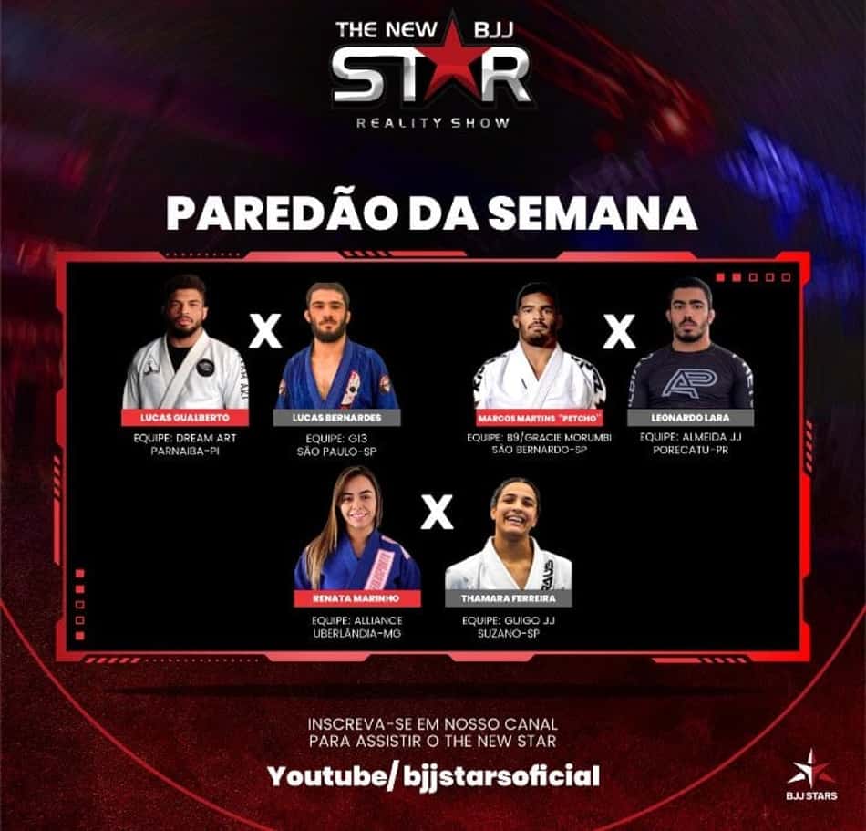 Após paredão, fãs do Jiu-Jitsu escolhem as primeiras lutas do reality show "The New Star"