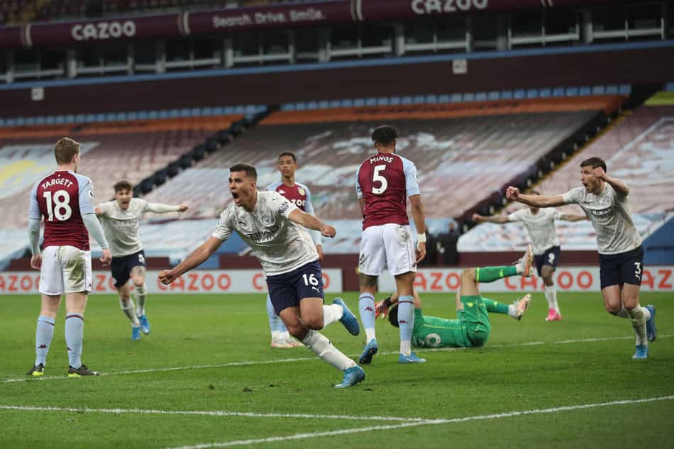 Manchester City sofre gol no primeiro minuto, mas vence o Aston Villa de virada no Campeonato Inglês
