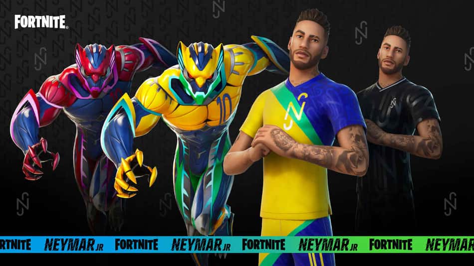 Neymar reage às suas novas skins no Fortnite: 'Espero que usem muito'