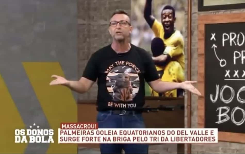 Neto ironiza 'rugas de preocupação' de Lucas Lima por atuações após cirurgia estética: 'Vai treinar pênalti'