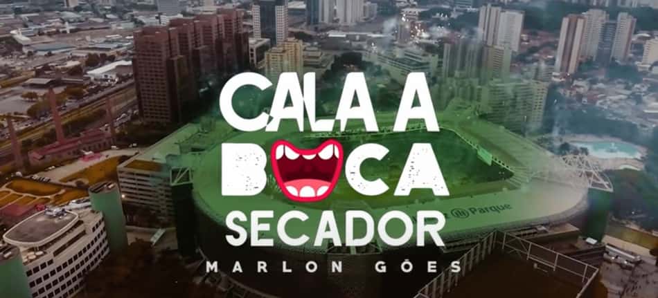 Em parceria com Palmeiras, Marlon Góes lança clipe de 'Cala a Boca Secador'