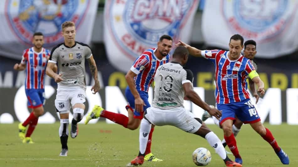 Em reedição da final da Copa do Nordeste 2021, Bahia e Ceará se enfrentam pelo Brasileirão