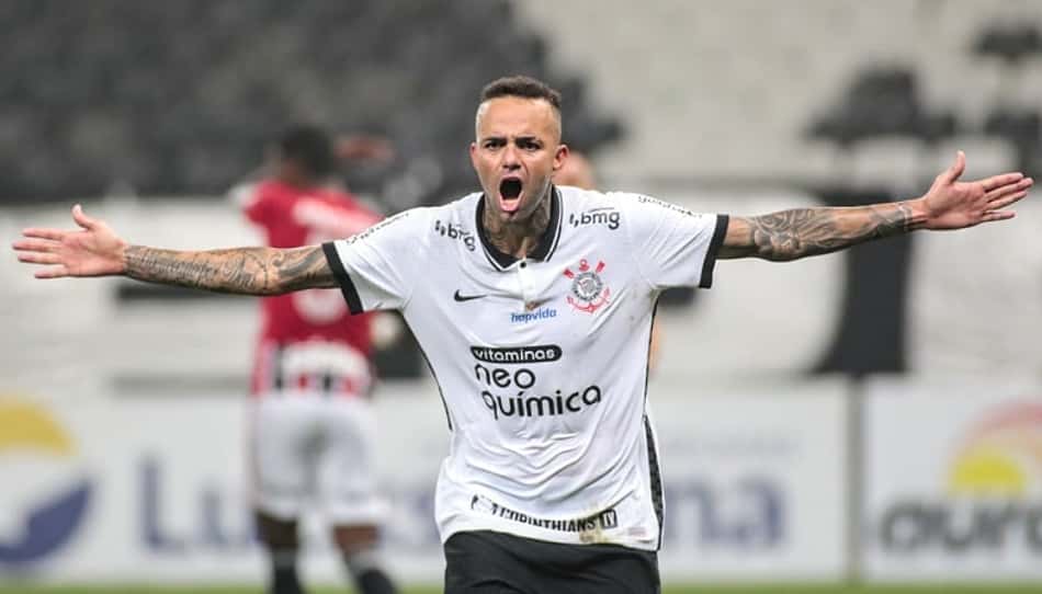 Luan, do Corinthians, comemora prêmio de gol mais bonito do Paulistão: 'Muito feliz'