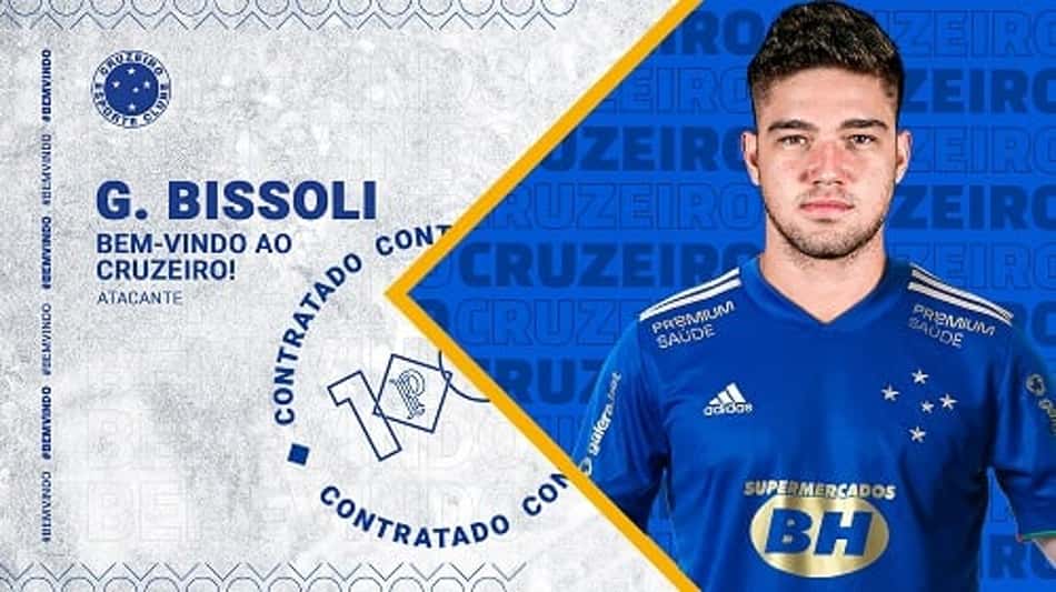 Cruzeiro confirma a contratação do atacante Guilherme Bissoli