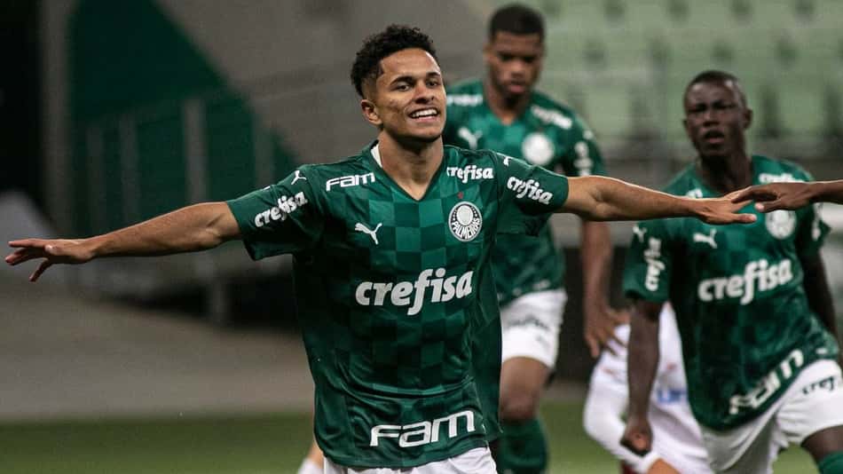 Com Gabriel Silva, Palmeiras goleia Náutico pela Copa do Brasil Sub-20