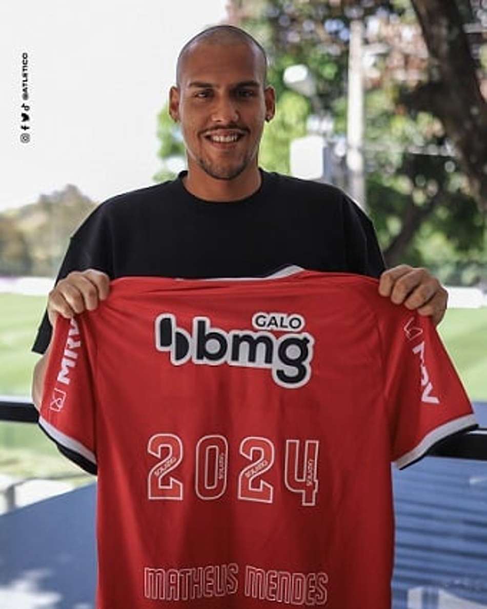 Atlético-MG renova o contrato do goleiro Matheus Mendes até 2024