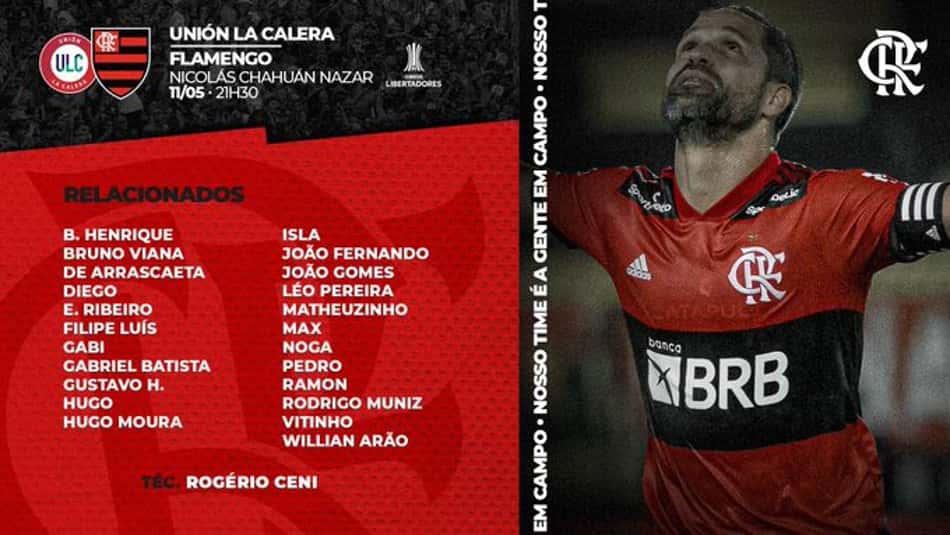 Escalação Flamengo