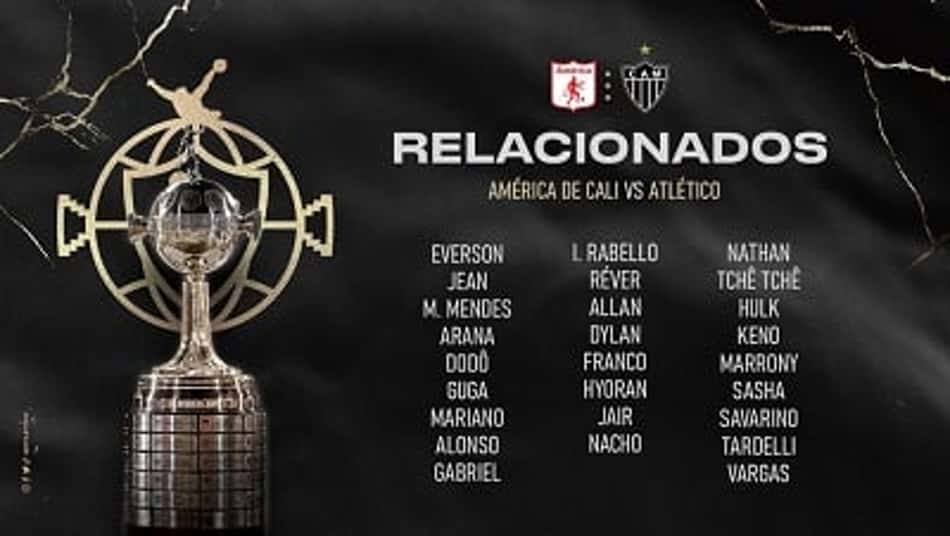 A caminho da Colômbia, Galo divulga lista de relacionados para a Liberta