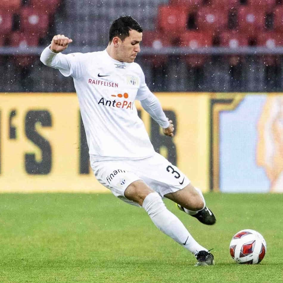 Nathan, ex-Palmeiras, celebra marca de 100 jogos no futebol suíço: 'Muito contente com a minha evolução'