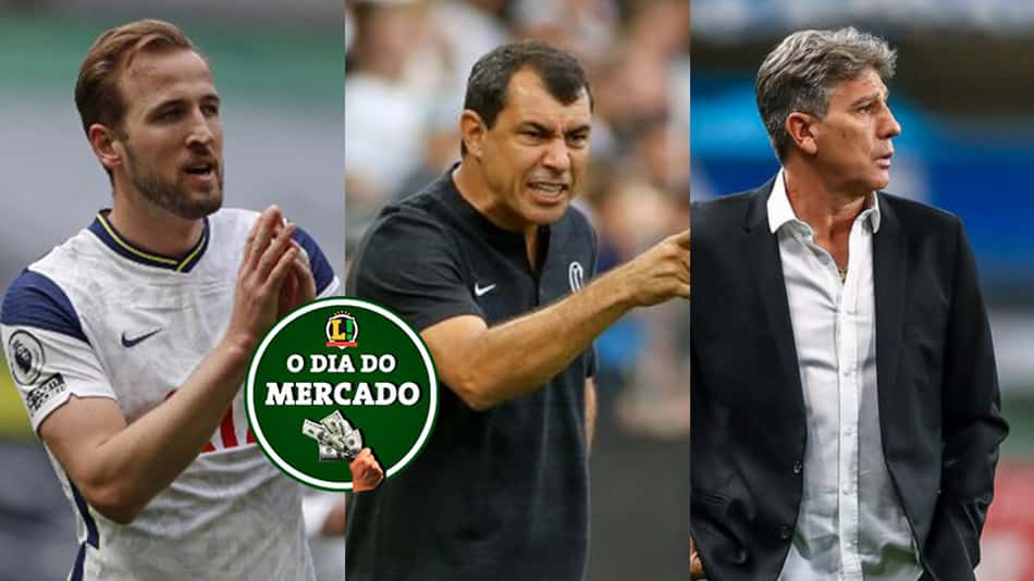Harry Kane faz pedido ao Tottenham, Corinthians busca novo técnico… O Dia do Mercado