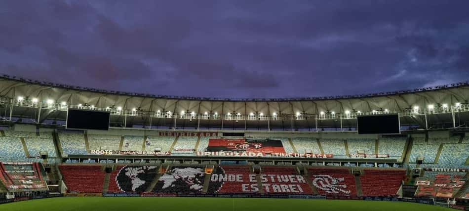 Libertadores: torcida do Flamengo inova no mosaico para o jogo desta quarta