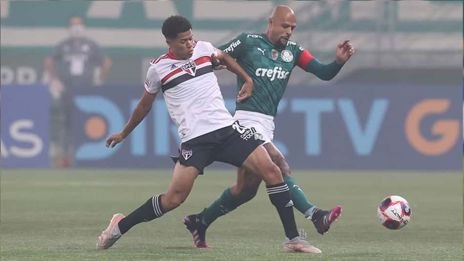 Em jogo truncado no Allianz, Palmeiras e São Paulo empatam na ida da final do Campeonato Paulista