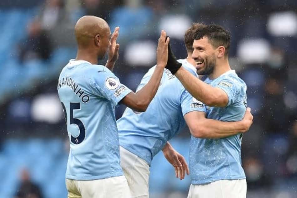 Na despedida de Aguero, argentino marca dois e Manchester City goleia o Everton pela Premier League