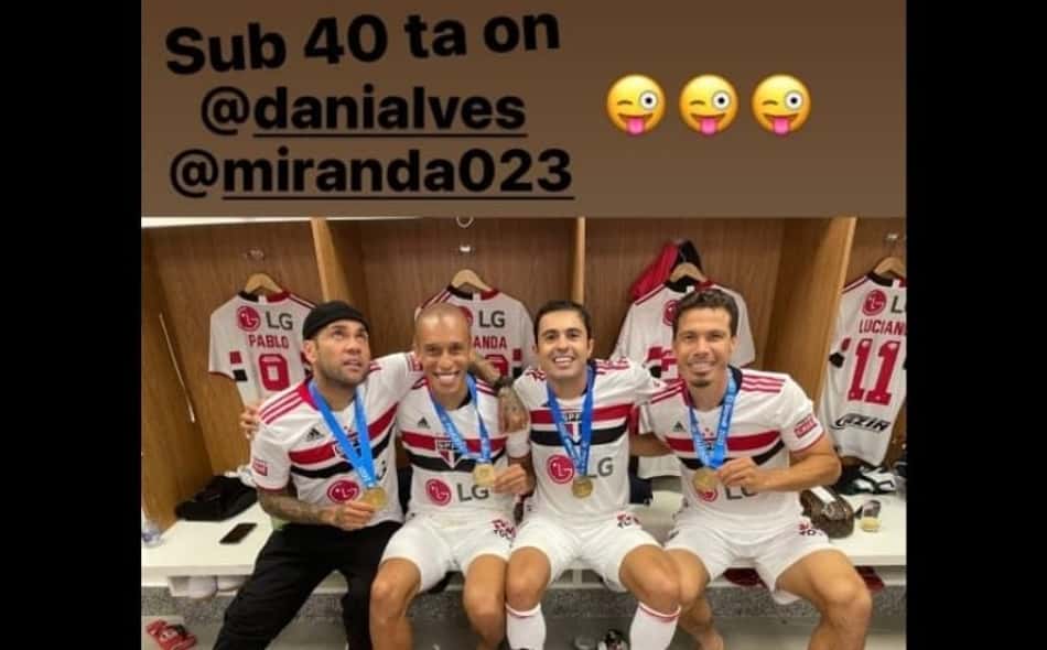 No Instagram, Eder responde críticas à idade do elenco: 'Sub-40 tá on'
