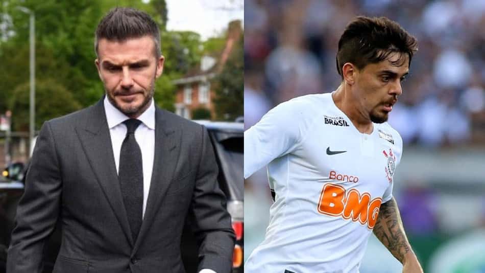 David Beckham parabeniza Fagner por marca de 400 jogos com a camisa do Corinthians