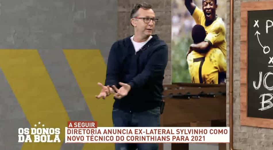 Neto questiona Sylvinho 'especialista em linha de quatro' e projeta queda: 'Conseguiu piorar o time'