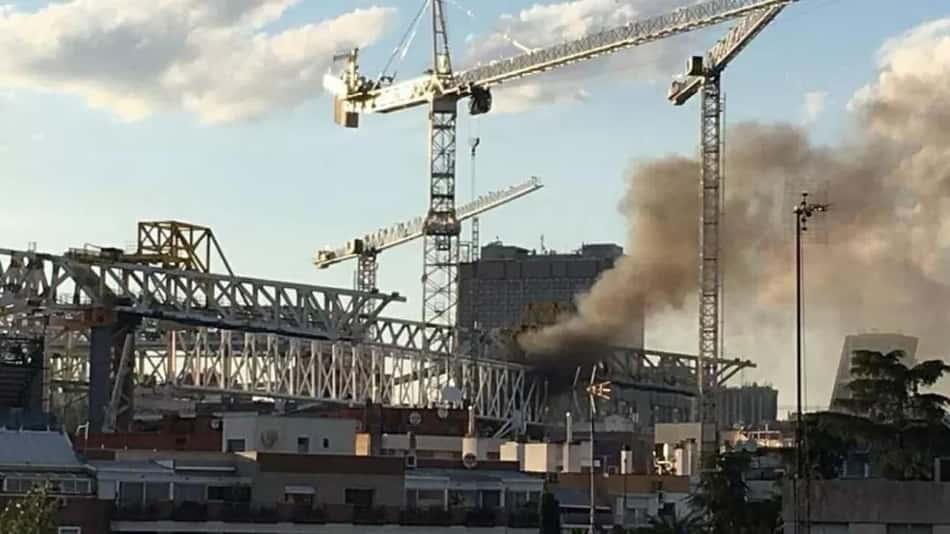 Incêndio atinge o Santiago Bernabéu, estádio do Real Madrid
