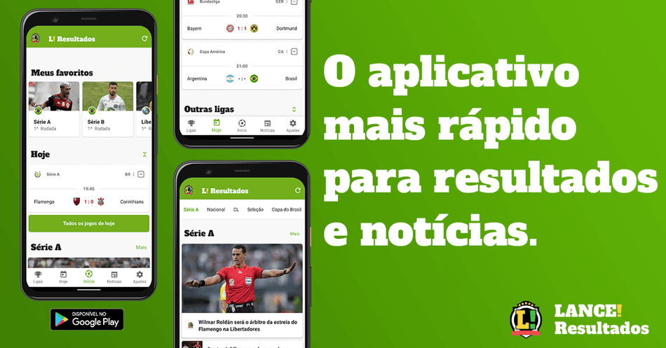Aplicativo de resultados do LANCE! está disponível na versão iOS