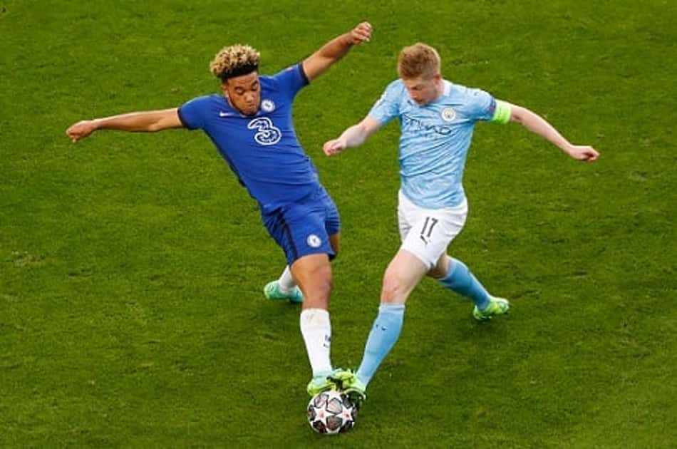 De Bruyne sofre múltiplas fraturas na face após choque com Rudiger na final da Champions League