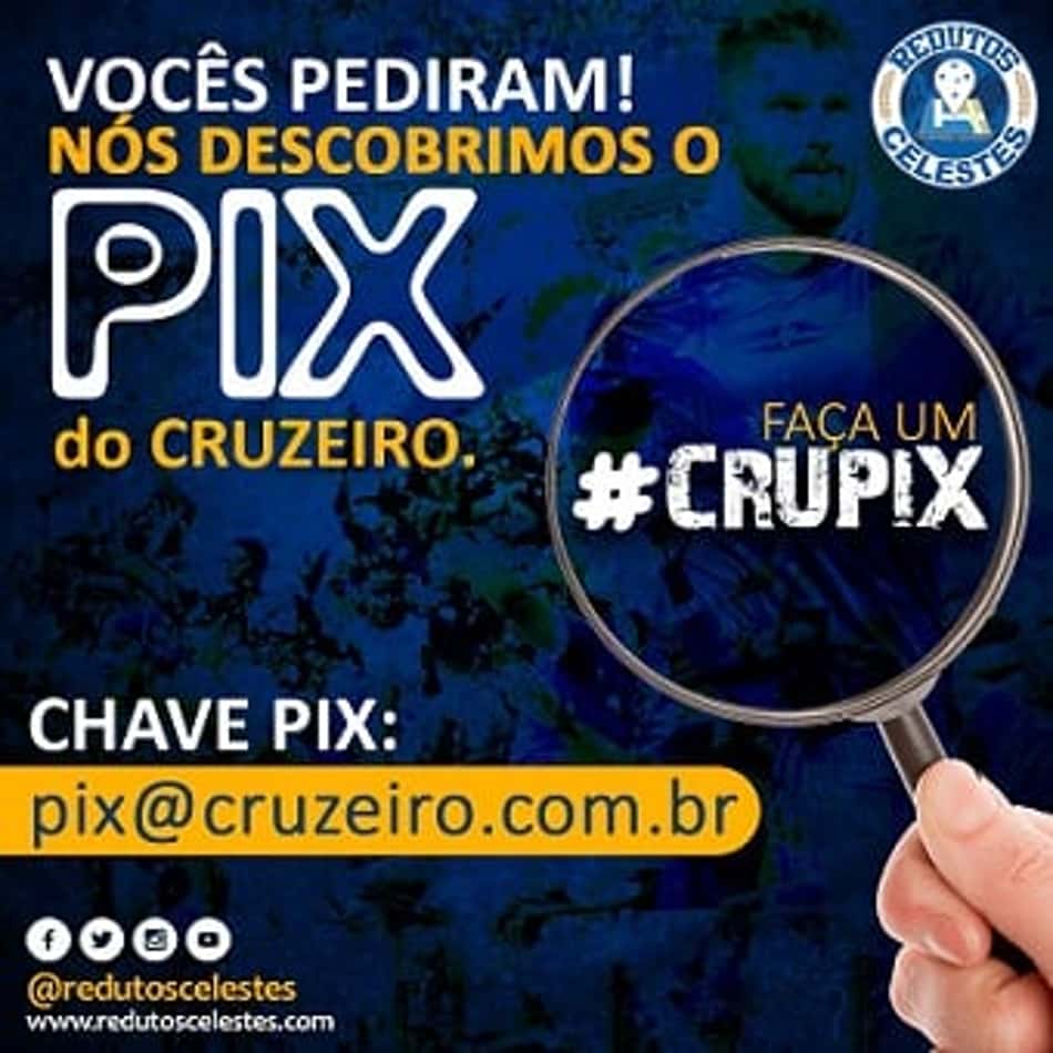 Cruzeiro pede doação via 'CruPix' aos torcedores após vitória na Série B e 'comove' o 'pior time do mundo'
