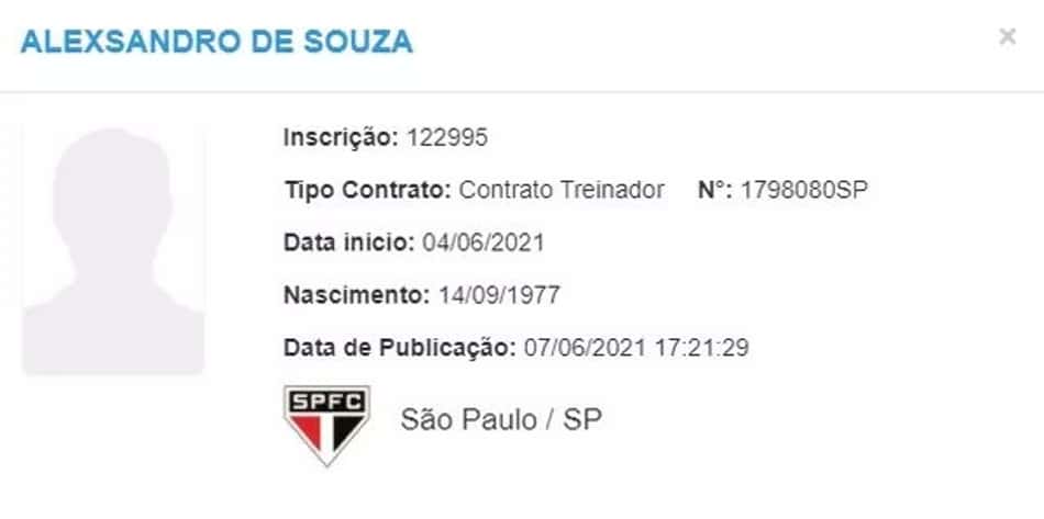 Alex inscrito no BID