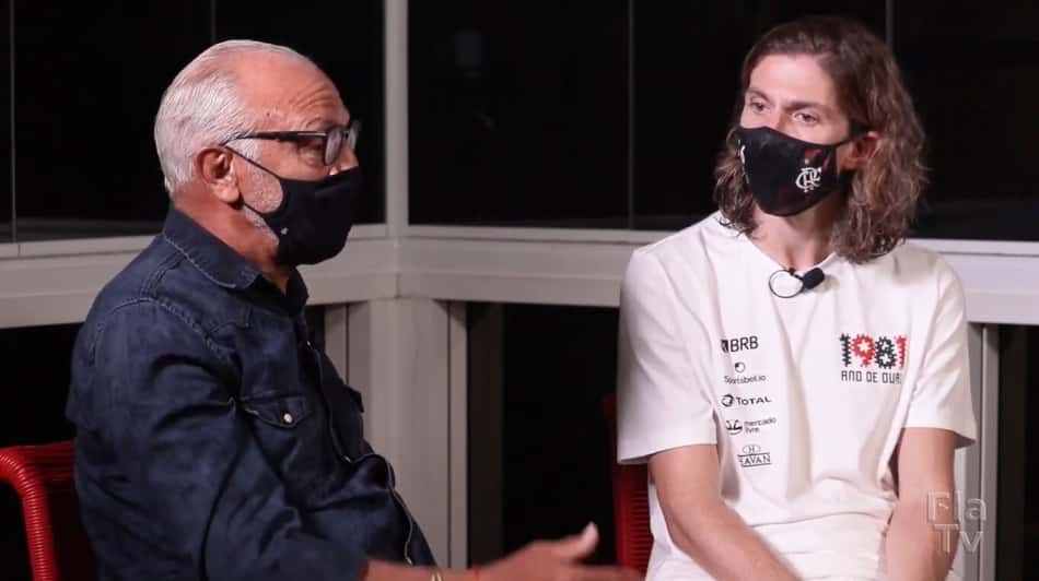 Filipe Luís ouve conselhos de Junior, comenta futuro como treinador e exalta época vitoriosa do Flamengo