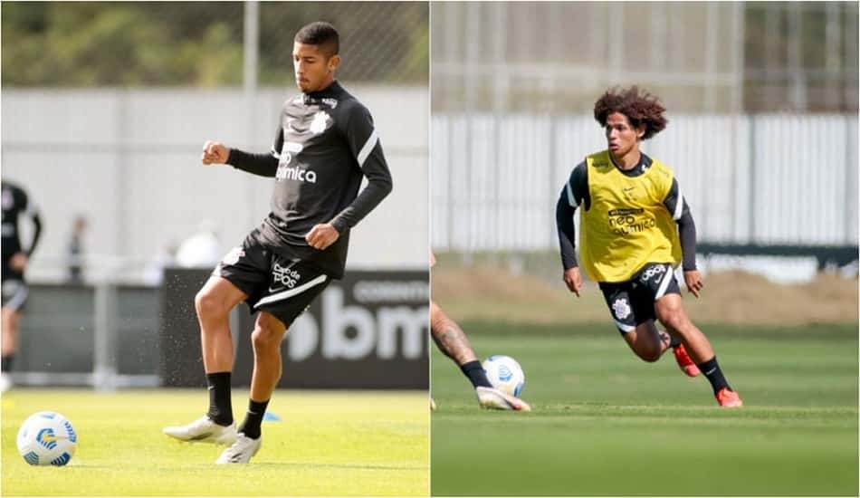 Dupla da base integra treino do Corinthians nesta segunda-feira
