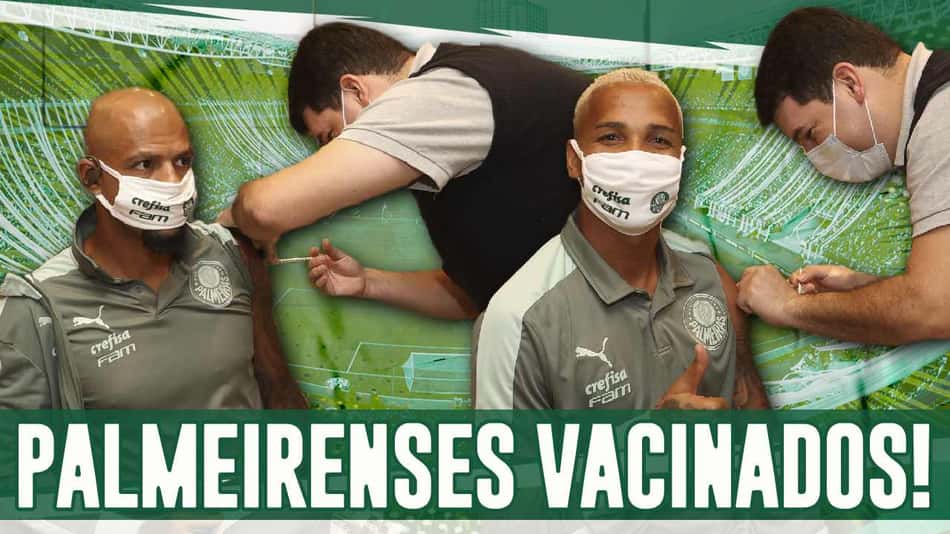 Boletim: Elenco do Palmeiras recebe vacina contra Covid-19; direção recusa oferta por Miguel Borja