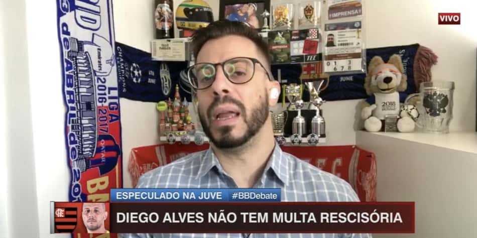 Para Facincani, Flamengo pode perder Diego Alves por 'negociação desesperada' com goleiro