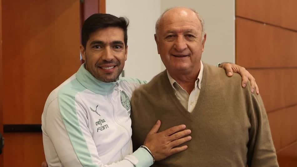 Abel Ferreira rasga elogios a Felipão após encontro e enaltece: 'Senhor do futebol mundial'