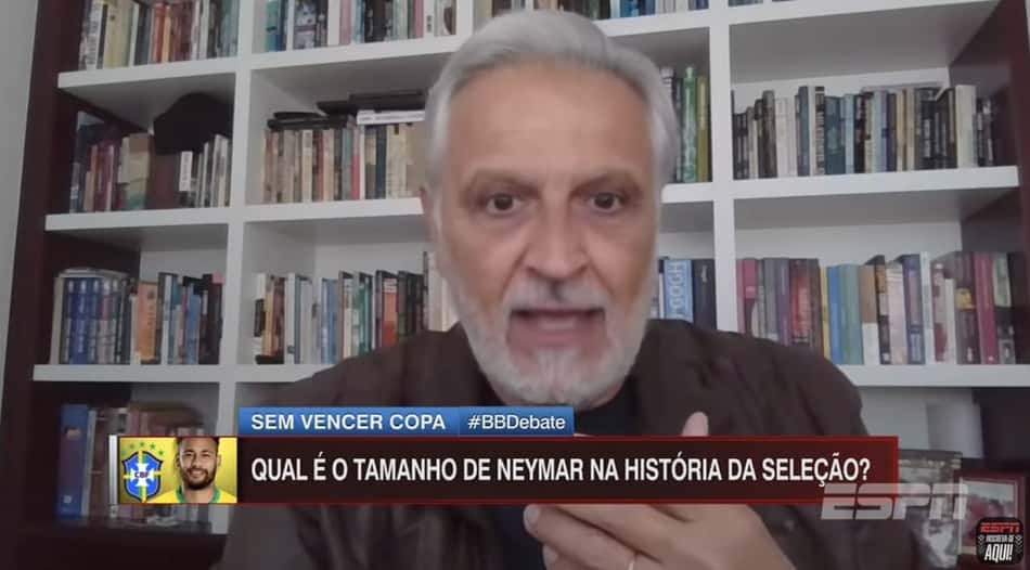 Sormani coloca Neymar atrás apenas de Pelé como melhor jogador da Seleção Brasileira e web reage
