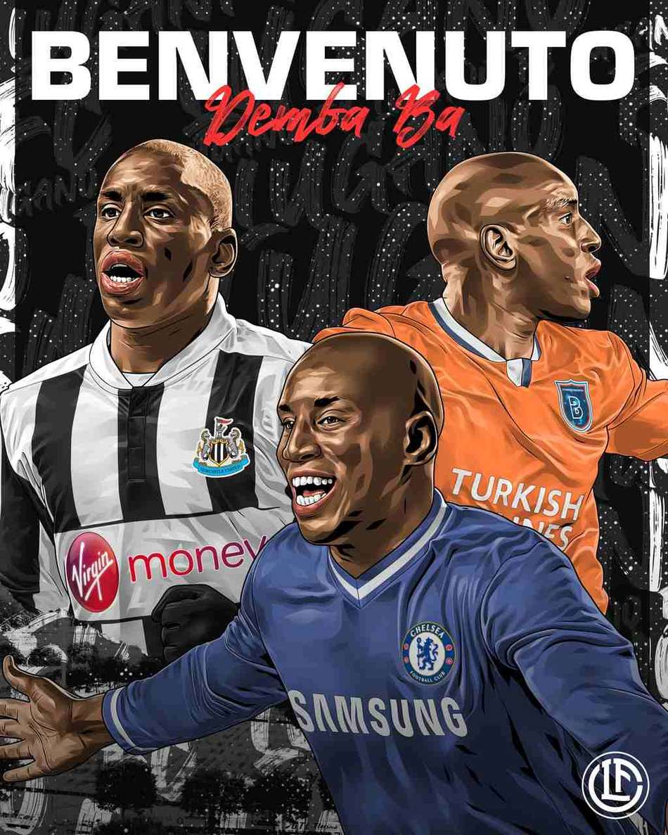 Demba Ba assina com Lugano e será dirigido por Abel Braga