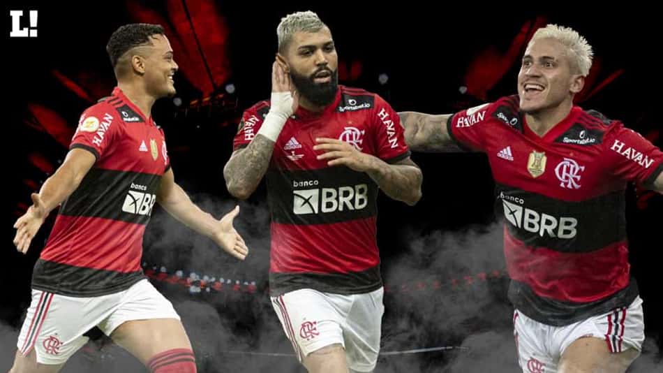 Letais! Muniz iguala Pedro na vice-artilharia, e trio de centroavantes do Flamengo chega a 57% dos gols feitos