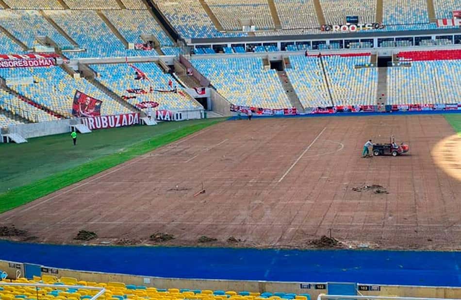 Gramado do Maracanã é trocado para sediar final da Copa América