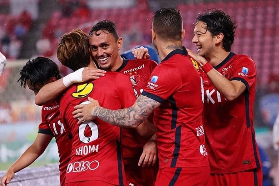 Pituca celebra primeiro gol pelo Kashima Antlers: 'Estou muito feliz'