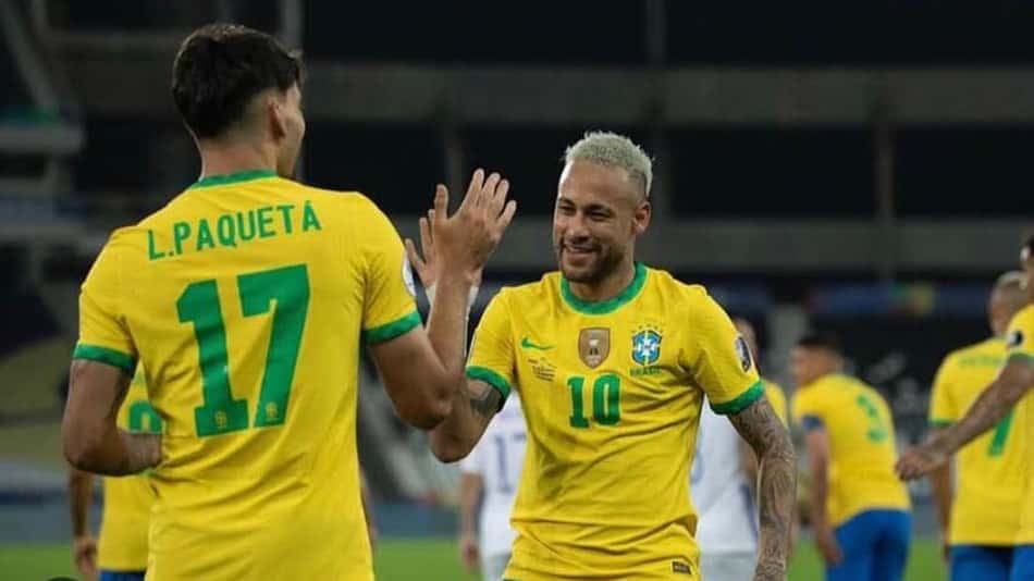 Autor de 'gol passaporte' do Brasil, Paquetá chega ao terceiro gol com assistência de Neymar