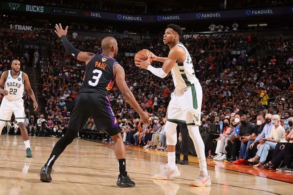Bucks vence Suns e fica a uma vitória do título da NBA