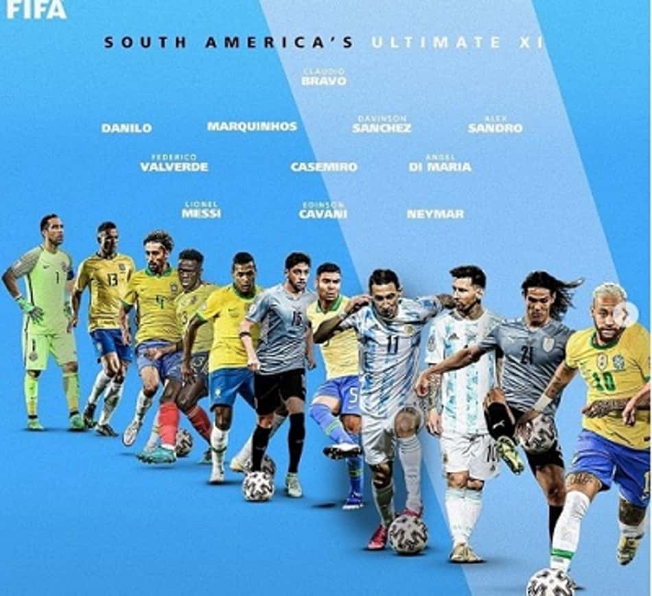 FIFA monta 'seleção ideal' da América do Sul; veja