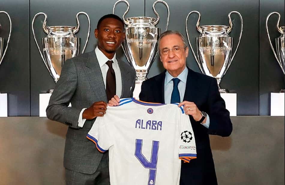Alaba teste positivo para Covid-19 e abandona treino no Real Madrid