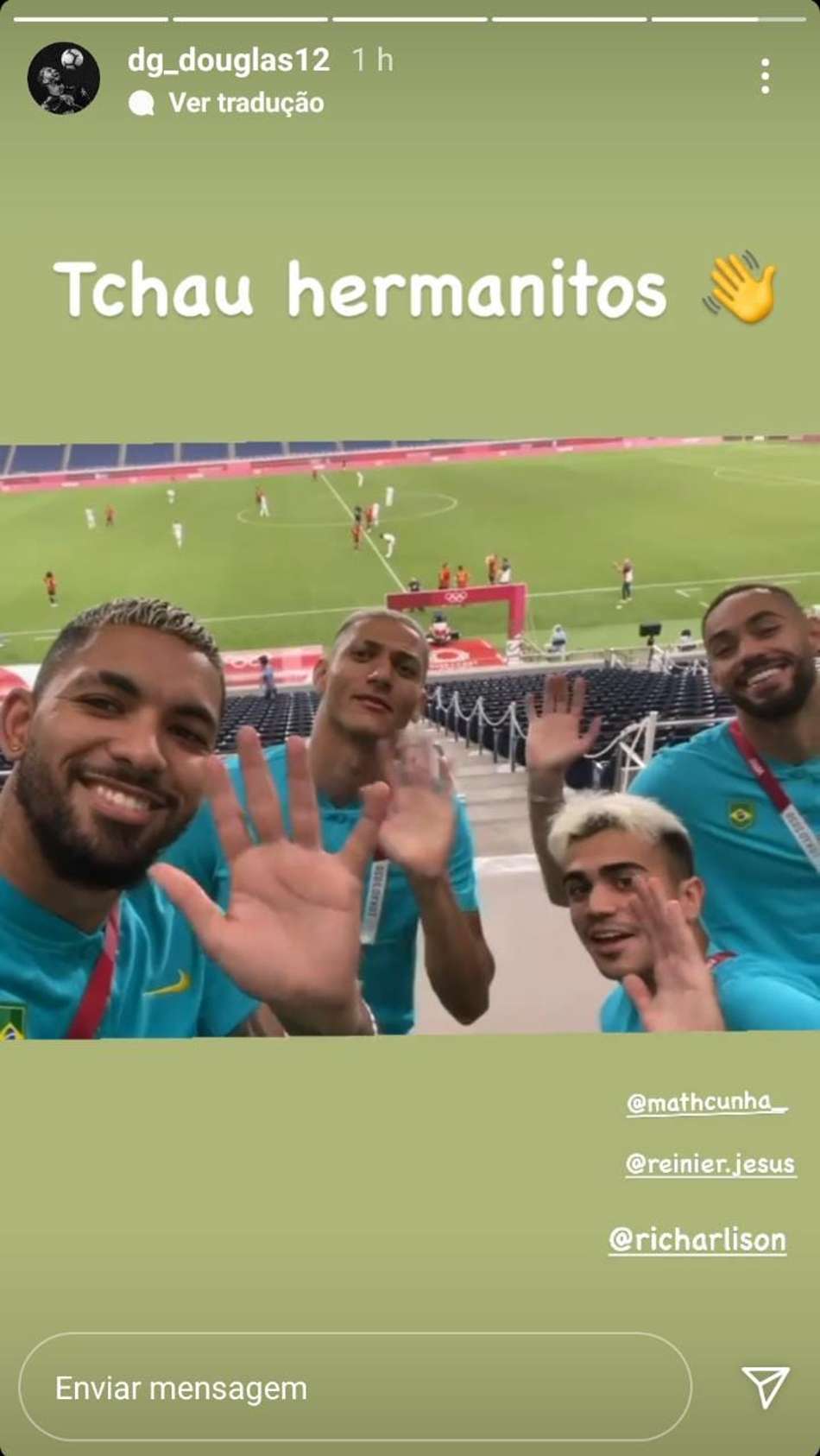 Jogadores da Seleção provocam a Argentina