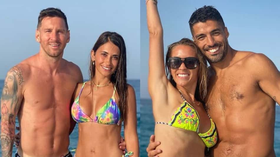 Dos tempos de Catalunha, Messi e Suarez curtem férias juntos