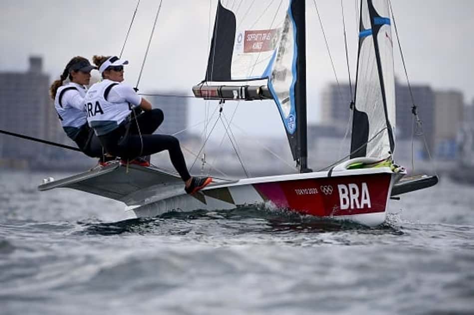 Vela: por falta de vento, Martine e Kahena têm regata por medalha adiada nos Jogos Olímpicos de Tóquio