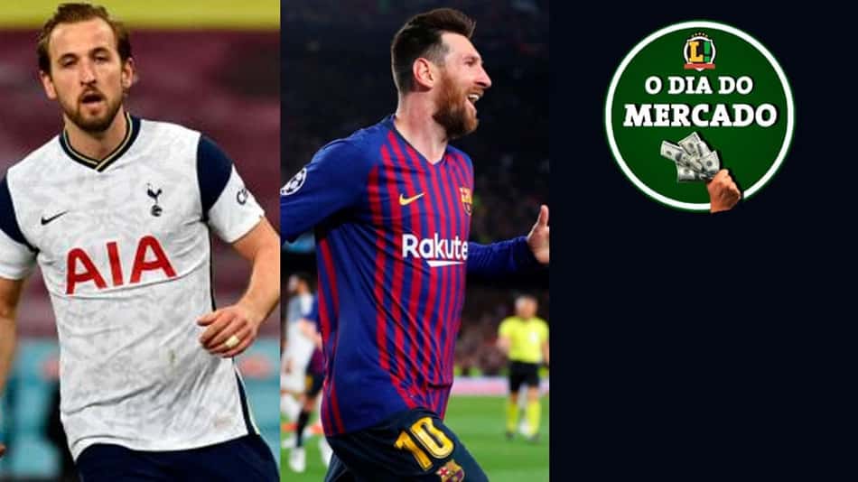 Manchester City segue interessado em Kane, PSG inicia conversas com Messi, West Ham negocia com meia do São Paulo… O Dia do Mercado