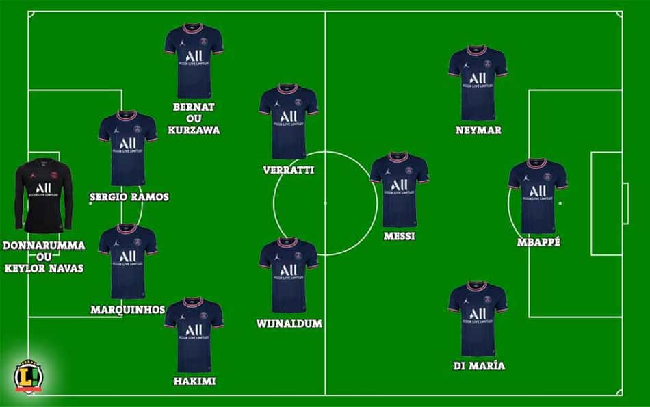 Escalação 3 - PSG