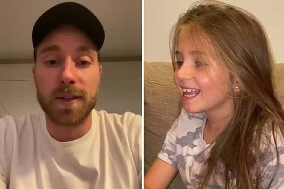 VÍDEO: Eriksen envia recado emocionante à menina que passará por cirurgia no coração